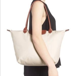 NWOT Blue Longchamp Le Pliage Large Tote